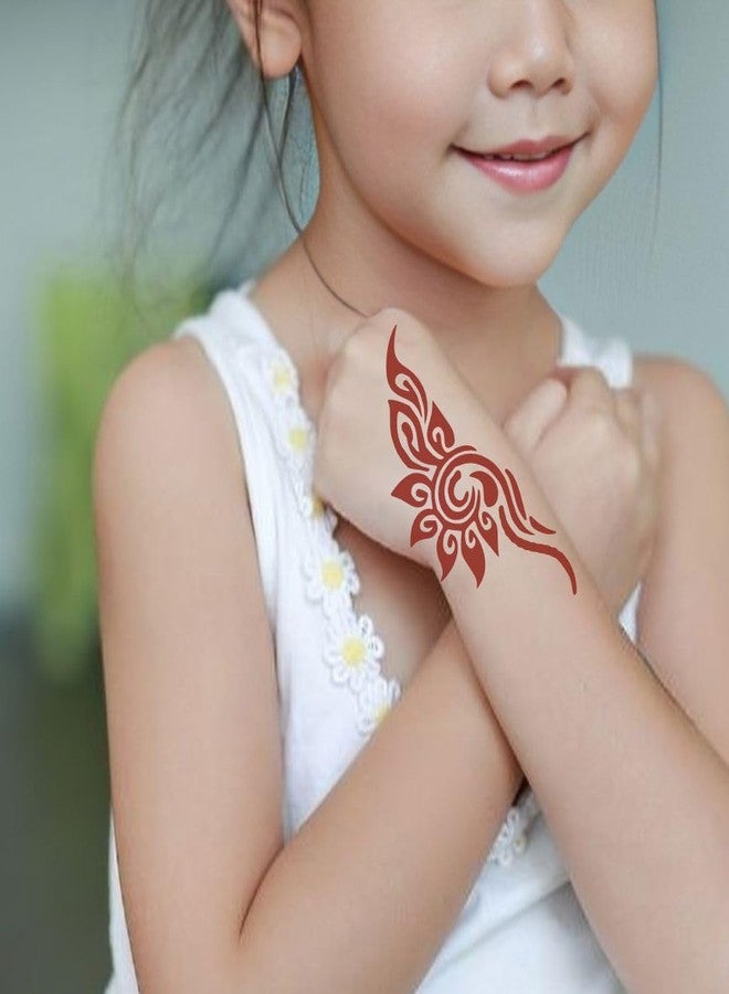 ORDERSHOCK Traditional Motif Mehndi Sticker for Learning Hand Design Basics - Image 2